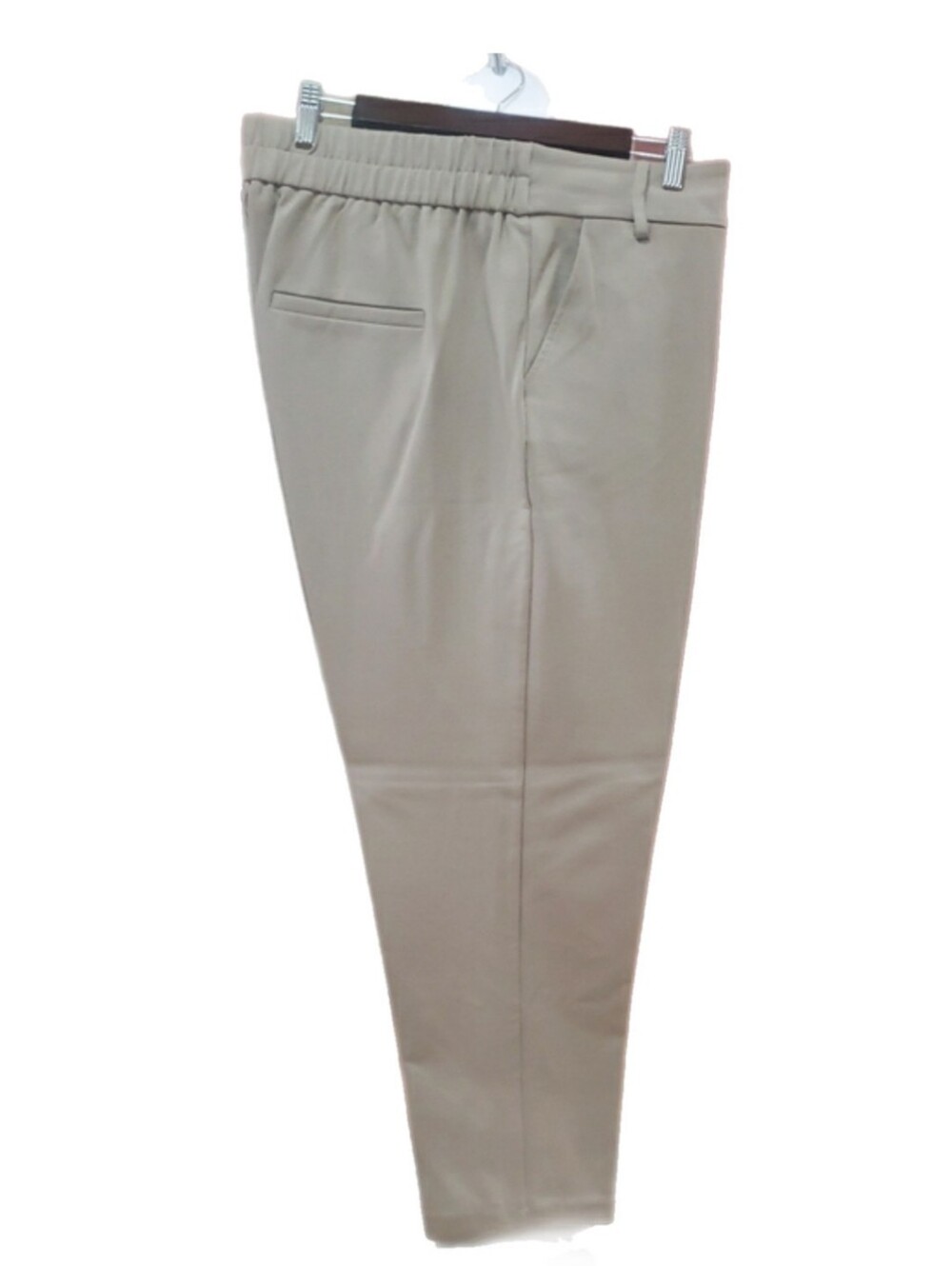 Jules & Leopold Women Light Beige Drawstring Pull-on Trouser Pants - Picture 4 of 15